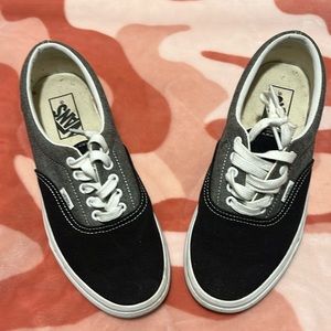 Black and white vans